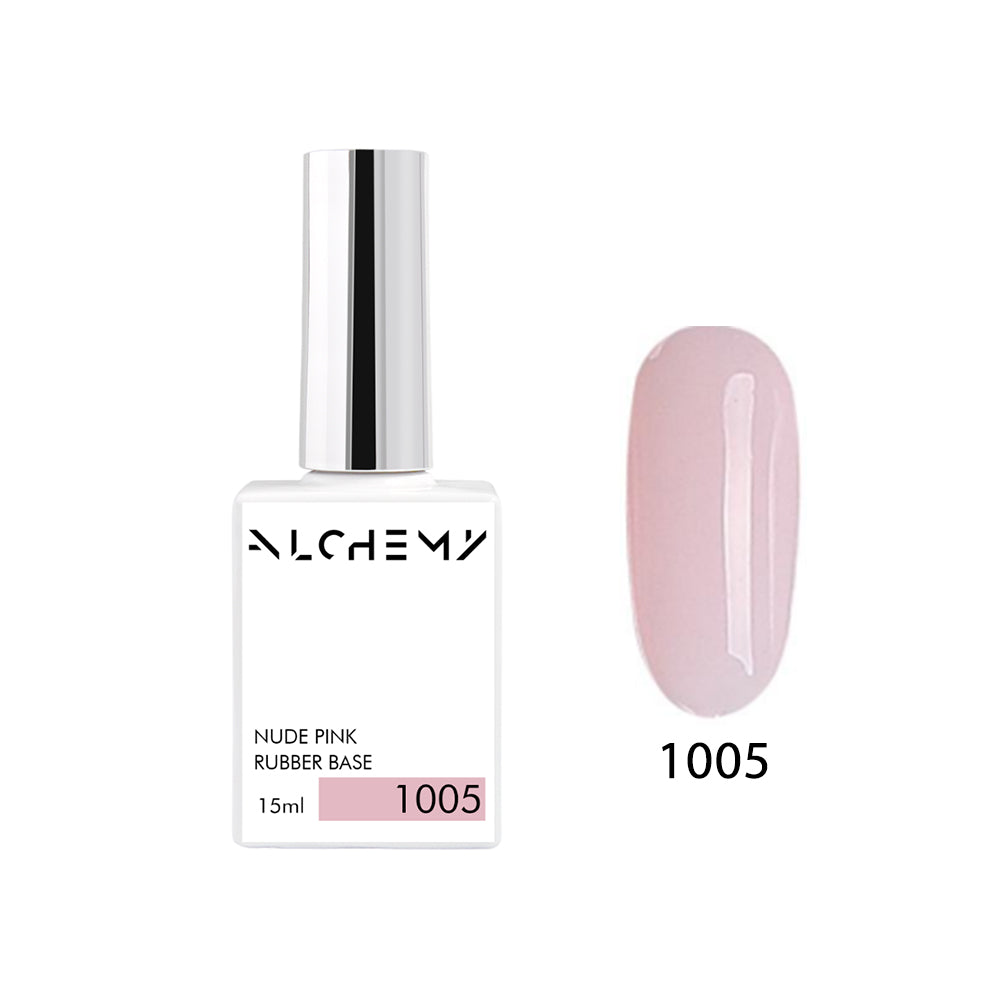 Nude Pink Rubber Base 1005, 15ml (medium - hard) - AlchemyCosmetics