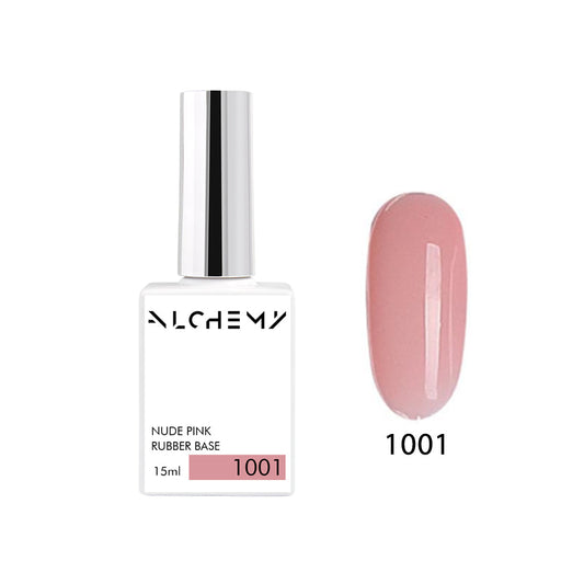 Nude Pink Rubber Base 1001, 15ml(hard) - AlchemyCosmetics