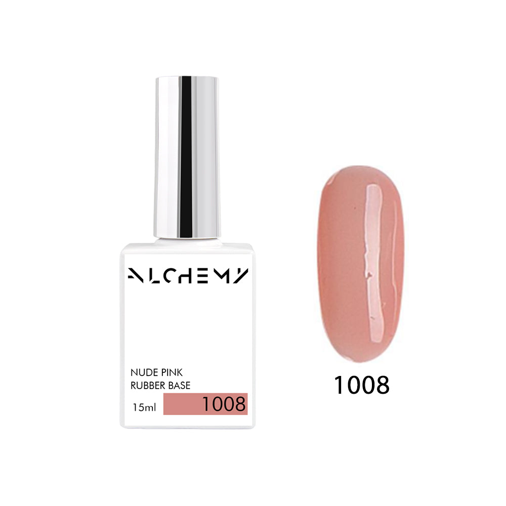 Nude Pink Rubber Base 1008, 15ml (medium) - AlchemyCosmetics