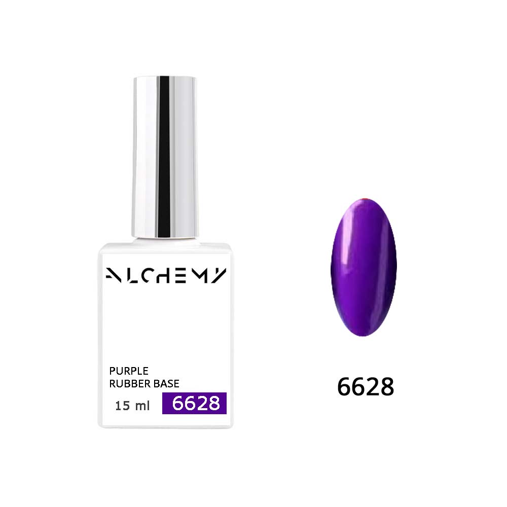 Purple Rubber Base 6628 (hard) 15ml - AlchemyCosmetics