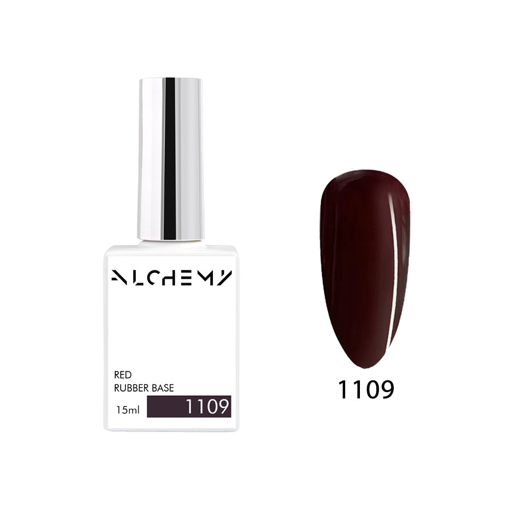 Red Rubber Base 1109 (medium- hard), 15ml - AlchemyCosmetics