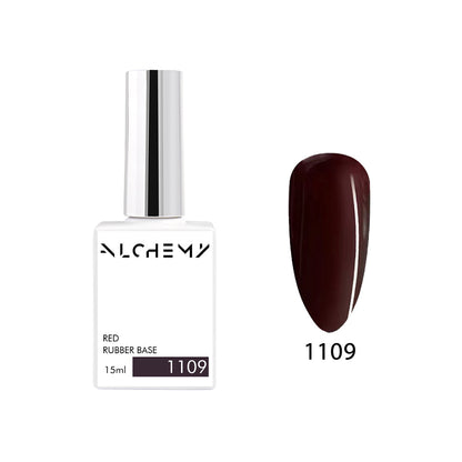 Red Rubber Base 1109 (medium- hard), 15ml - AlchemyCosmetics
