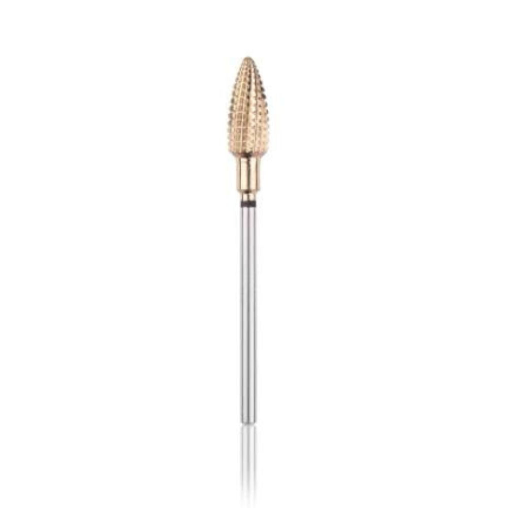 Tungsten carbide bur (zirconium) "corn" black, L-14,0 mm., 6,0 mm - AlchemyCosmetics